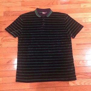 ASOS VELOUR LOOK POLO SHIRT